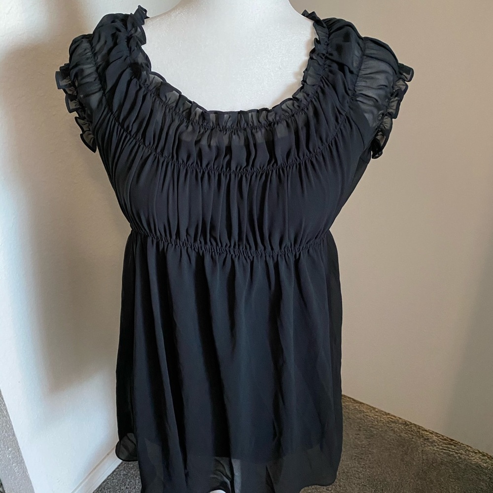 Victoria’s Secret Sheer Black Blouse